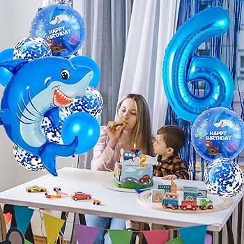 その他 Set of 6 Inflatable SHARKS 60cm / Birthday PARTY DECORATIONS Favours/Decor / by RIN Amazon | Set of 6 Inflatable SHARKS 60cm / Birthday PARTY